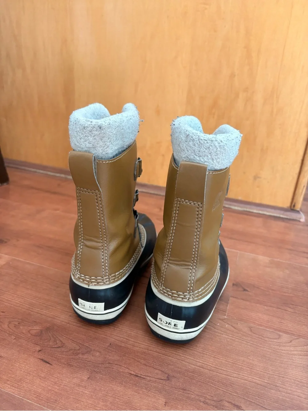 Sorel Kids Two-Tone Brown and Black Insulated Snow Boots